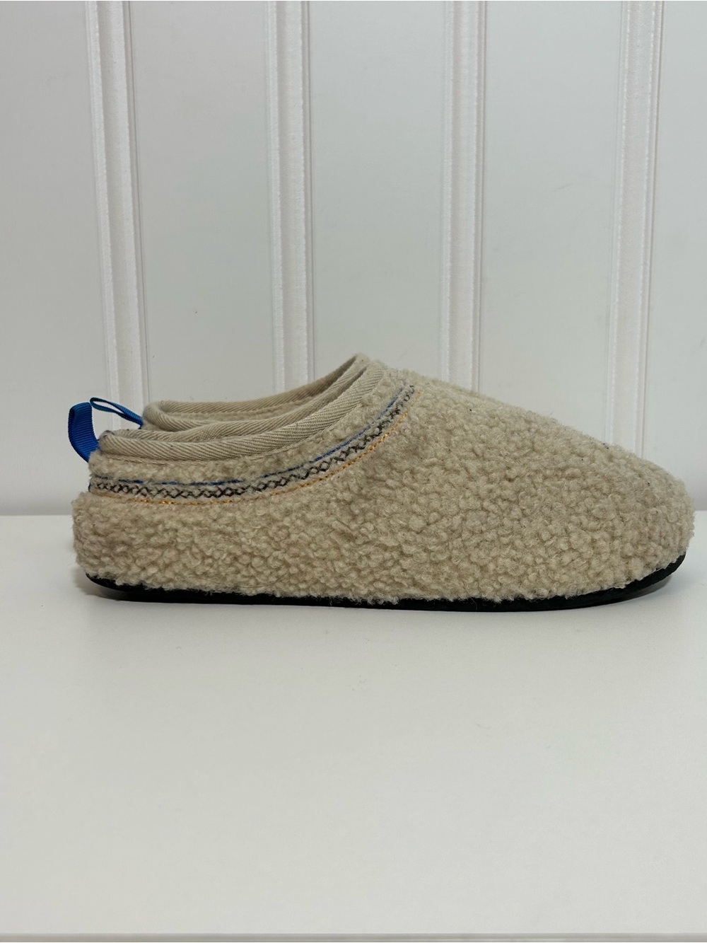 Bombas Cozy Sherpa Slip-On Shoes in Cream